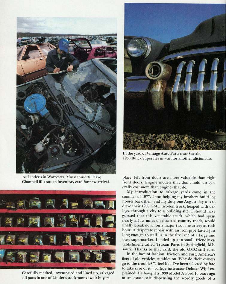 Smithsonian Magazine article, salvage yards 1959 Cadillac rebuilt