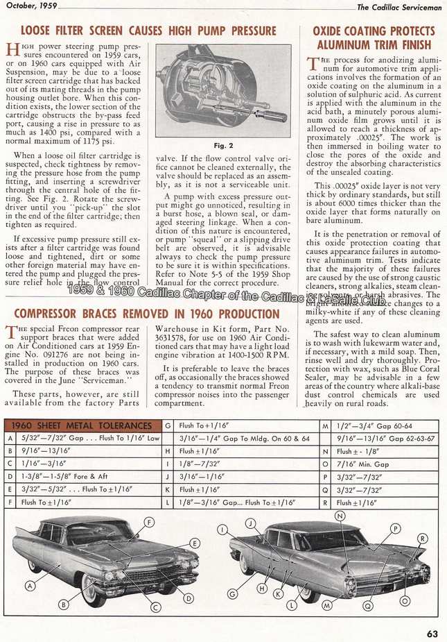 The 1959 Cadillac Serviceman - October 1959 edition