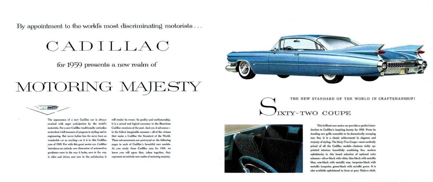 Motoring Majesty - 1959 Cadillac sales brochure