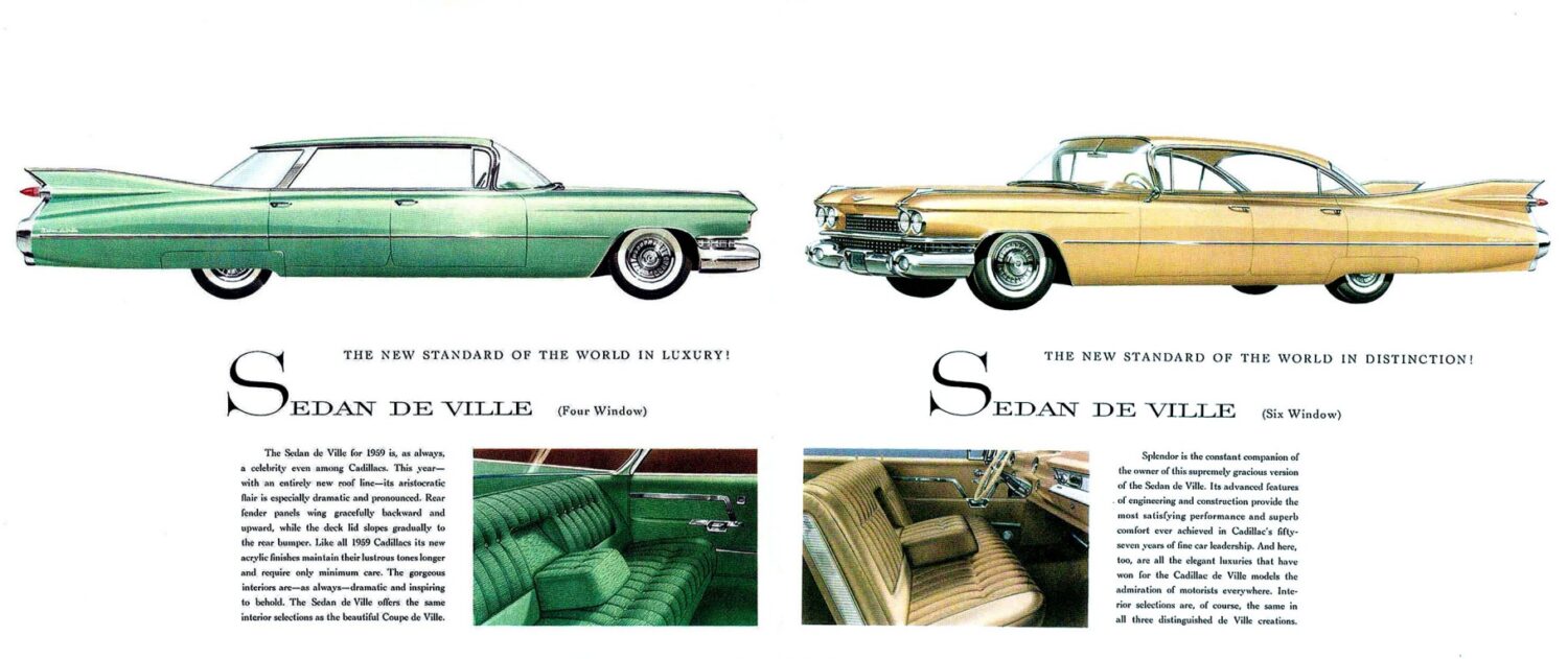 Cadillac sedans for 1959 - dealer sales brochure