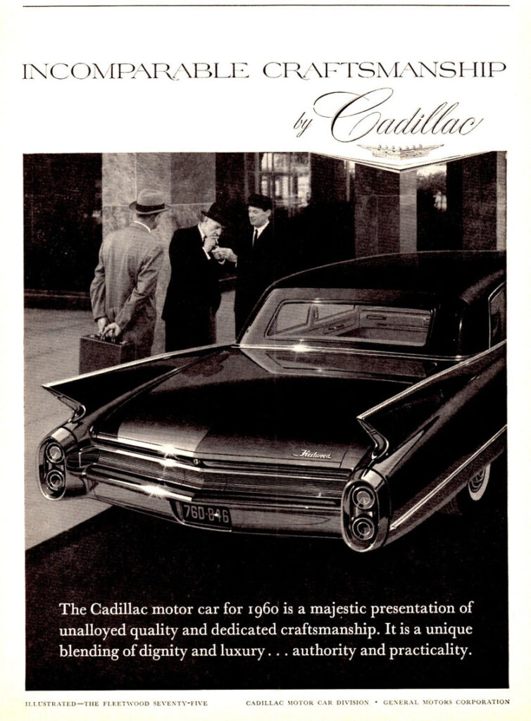 1960 Cadillac Fleetwood advertisement ad