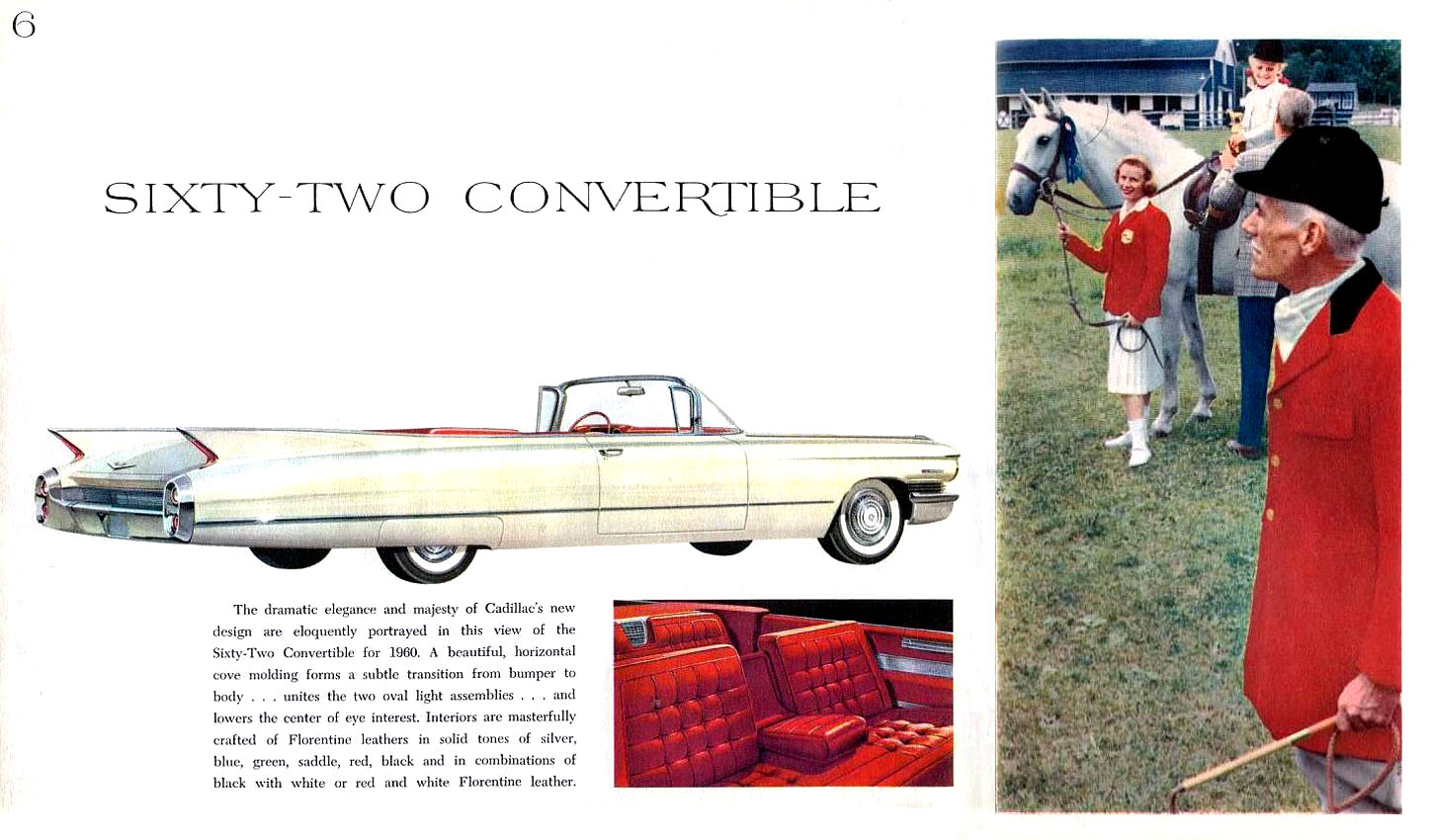 1960 Cadillac convertible S62 dealer brochure